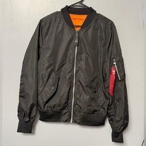 NWOT US. Property Flyers Black Bomber Jacket